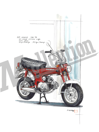 イラスト作品集／ホンダ DAX50 ［ダックス50］ ｜M collection 岡本正樹