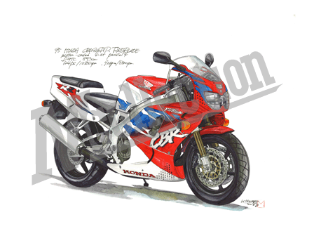 イラスト作品集／ホンダ CBR900RR FIRE BLADE ［CBR900RR ファイヤー