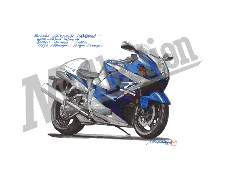 イラスト作品集／スズキ GSX1300R HAYABUSA ［GSX1300R ハヤブサ］ ｜M collection 岡本正樹