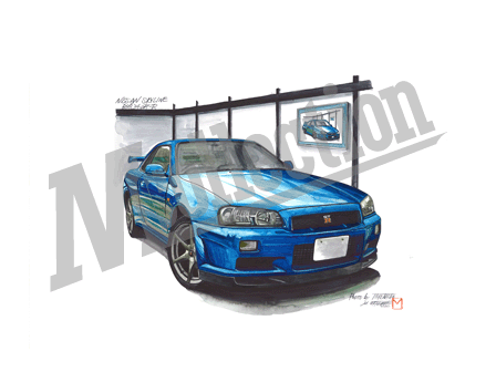 ニッサン SKYLINE BNR 34 GT-R ［スカイライン BNR 34 GT-R］