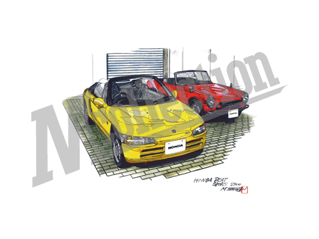 イラスト作品集／ホンダ BEAT SPORTS S800 ［ビート スポーツ S800］ ｜M collection 岡本正樹